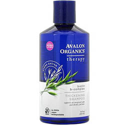 Avalon Organics（アバロンオーガニクス）, シックニングシャンプー ビオチンBコンプレックス セラピー 414ml（14液量オンス） 