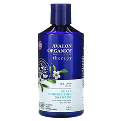 Avalon Organics（アバロンオーガニクス）, スカルプノーマライジングシャンプー、ティーツリーミント、414ml（14液量オンス） 