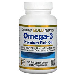California Gold Nutrition（カリフォルニアゴールドニュートリション）, オメガ3プレミアムフィッシュオイル、魚ゼラチンソフトジェル