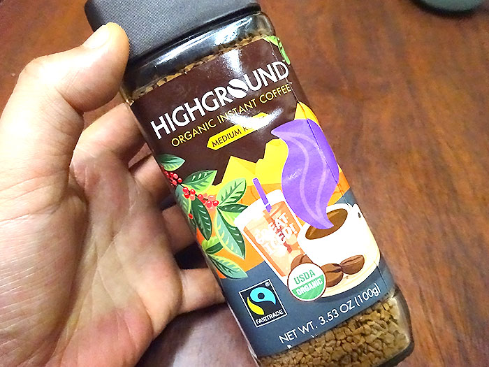 おすすめ｜Highground Coffee（ハイグランドコーヒー）オーガニックインスタントコーヒー ミディアム