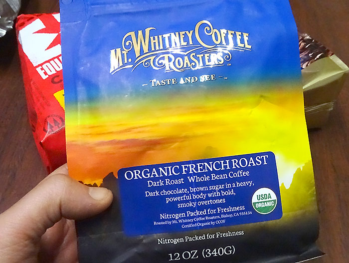 Mt. Whitney Coffee Roasters オーガニックフレンチロースト（Organic French Roast）ダークロースト