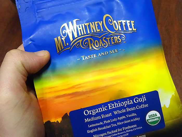 Mt. Whitney Coffee Roasters オーガニック エチオピア グジ（Organic Ethiopia Guji）ミディアムロースト