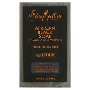 SheaMoisture（シアモイスチャー）, シアバター配合アフリカンブラックソープ、230g（8オンス） 