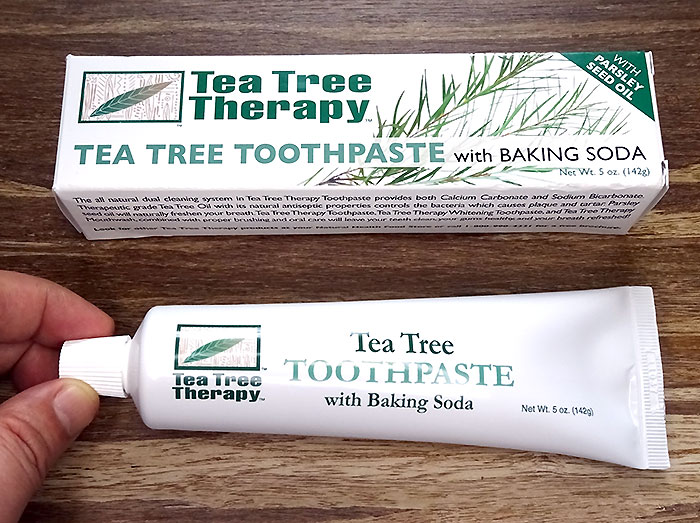 ホワイトニング歯磨き粉：Tea Tree Therapy　 Tea Tree TOOTHPASTE（ティーツリー歯磨き粉）