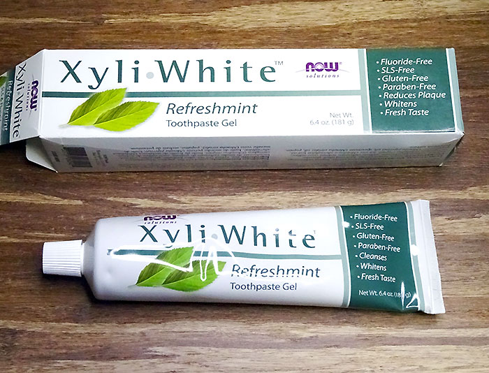 ホワイトニング歯磨き粉：Now Foods　XyliWhite（キシリホワイト）歯磨きジェル、フッ化物無添加