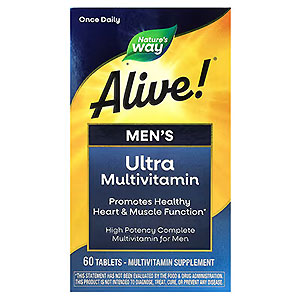 Nature's Way, Alive! （アライブ！）毎日１粒, 男性のマルチビタミン, 60粒