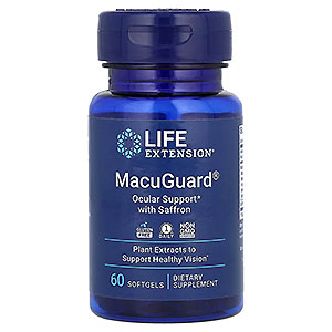 Life Extension, MacuGuard（マキュガード）、クリアな毎日をサポート、サフラン配合、ソフトジェル60粒