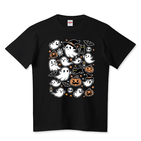 ハロウィン・ゴーストがいっぱい_黒