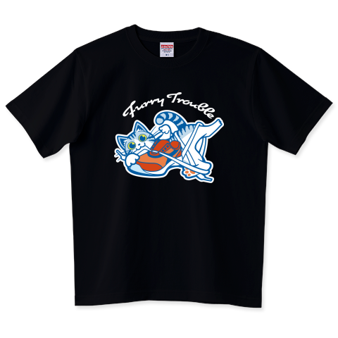 結んであげる!スニーカーに夢中な猫_シンプル版_黒