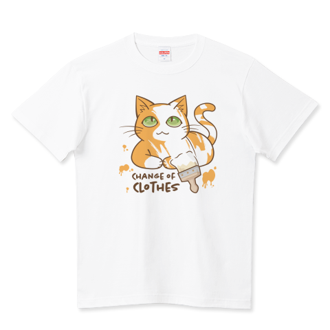 ペンキで衣替えするのんびり猫_WH